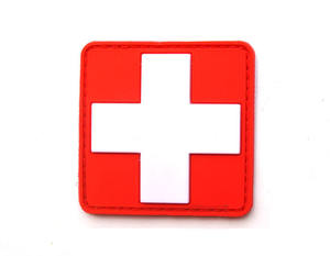 Parches de Identificación de Emergencia Cruz Roja de PVC para Kits de Supervivencia, Bolsas de Primeros Auxilios, Mochilas de Senderismo y Equipo de Exterior - Product Image 3