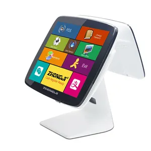 Neue 15 "11,6" oder kapazitive Dual-Screen-Kassen maschine Windows/Android alles in einem Computer PC POS-Gerät