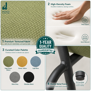 Silla <span class=keywords><strong>de</strong></span> <span class=keywords><strong>Oficina</strong></span> Minimalista Tapizada en Tela, Sillón Individual Estilo Occidental para Recepción Comercial, Sala <span class=keywords><strong>de</strong></span> Espera, <span class=keywords><strong>Muebles</strong></span> <span class=keywords><strong>de</strong></span> <span class=keywords><strong>Oficina</strong></span> - Product Image 5
