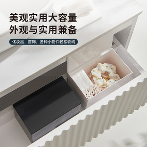 Simple <b>Plastic</b> Cosmetic Organizer With <b>Drawers</b> 1-3L For Makeup <b>Storage</b> - Product Image 2