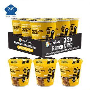 Ramen instantáneo a base de plantas de 32G con <span class=keywords><strong>salsa</strong></span> de curry picante Sopa de fideos veganos de alta proteína Comida rápida - Product Image 1
