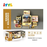 Jouet de supermarché de jeu de caisse enregistreuse jouet avec lumière et son pour fille Vente chaude