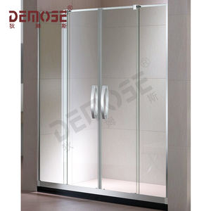 <span class=keywords><strong>Cabine</strong></span> <span class=keywords><strong>de</strong></span> <span class=keywords><strong>douche</strong></span> économique pour petite maison - Porte coulissante en verre trempé <span class=keywords><strong>de</strong></span> haute qualité avec cadre en aluminium, installation facile en DIY - Product Image 4