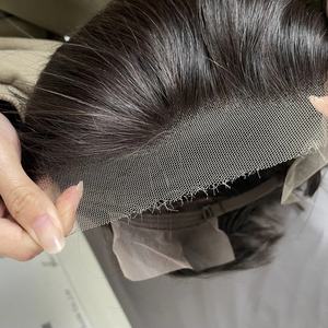 วิกผมบ็อบความหนาแน่น180% แบบบางสำหรับผมบราซิลเลียนผมลอนเล็กนอตไร้กาว - Product Image 1