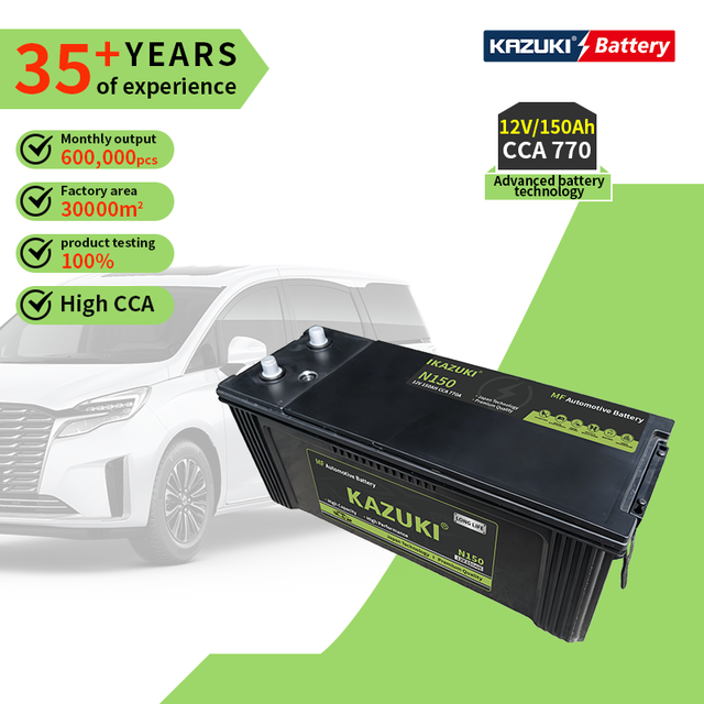 N150 AGM Start-Stop Deep Cycle Battery for Commercial Vehicle Truck Van Factory OEM Wholesale