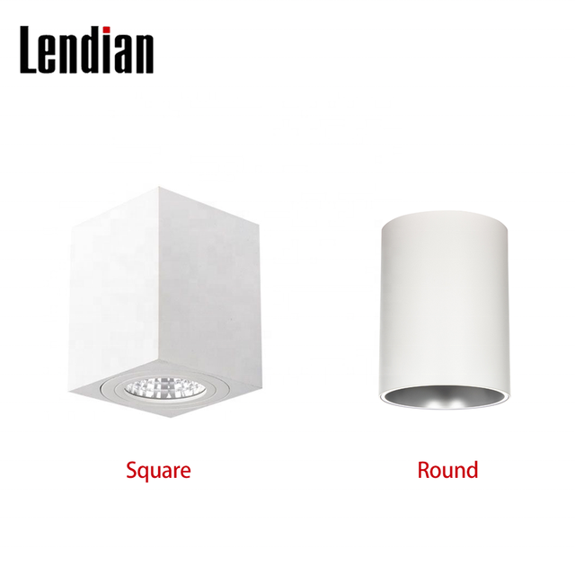 Ceiling Mounted square Tube Adjustable 18w 15w 12w 10w Water Proof Cob Surface Mounted 7w Downlight Cylindrical Spot Lighting