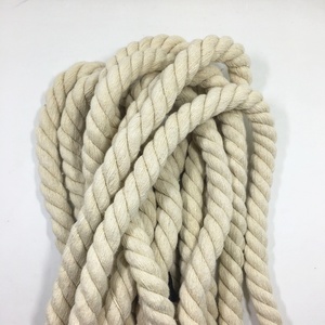 Высококачественный плетеный хлопковый шнур макраме с логотипом на заказ для сумок и одежды, толстая веревка для перетягиваний для домашнего текстиля - Product Image 2