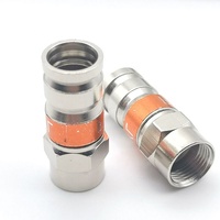 Conector Coaxial RF de latón RG6, Conector de compresión PCT F