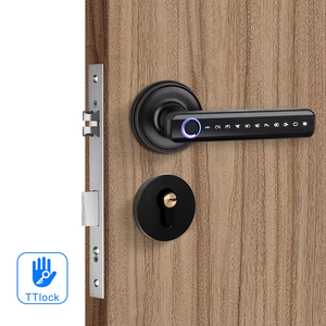塞拉杜拉斯智能内饰应用控制门把手指纹密码WiFi图雅TTLock数字智能门把手锁 - Product Image 1