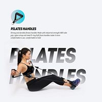 Kit de barra de Pilates con bandas de resistencia, entrenamiento para todo el cuerpo, equipo de ejercicio para mujeres y hombres gimnasio en casa Yoga Pilates