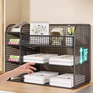 Artesanía hueca de metal Papelería coreana Almacenamiento y arreglo de escritorio - Product Image 4