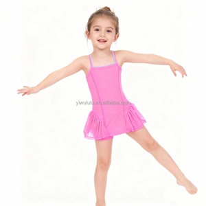Vestito da yoga per ragazze stile balletto con spalline sottili, ricamo in rete laterale, pantaloncini integrati, colore e logo personalizzabili - Product Image 3