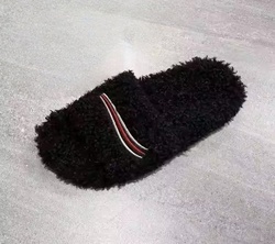 Women's Winter Warm Steel Toe Platform for Mink Fur Lining Sheepskin Midsole Comfortable <b>Slide</b> Design Flower Embroidery - Product Image 5