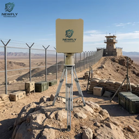 Système de surveillance 3D à 360 degrés avec radar de détection de drones fixe à 5 km pour la sécurité de l'espace aérien des aéroports et la prévention des collisions avec les oiseaux