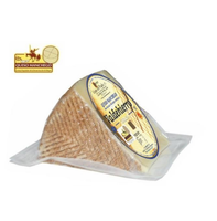 Fromages Valdehierro, fromage espagnol affiné, IGP Manchego, lait de brebis pasteurisé, tranche de fromage, boîte, produit laitier fermenté, 400gr