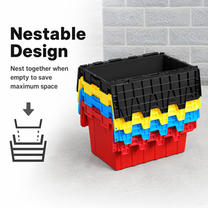 Conteneurs et bacs de stockage en plastique logistique multifonctionnels, empilables, robustes et durables de qualité supérieure Huidu - Product Image 5