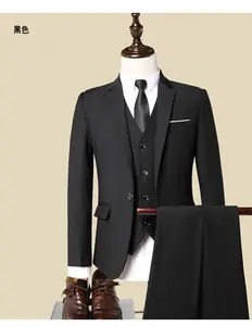 Groom's Wedding Dress Men's Three-piece Slim Fit Men Suit Bottom Price Factory Direct Formal Business Suit
