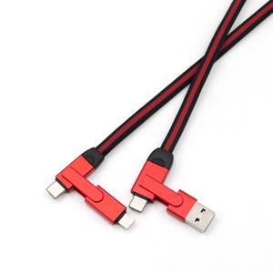 Nouveau design 2026 – <span class=keywords><strong>C</strong></span>âble de données tressé en alliage d'aluminium durable 6-en-1 3A 60W PD <span class=keywords><strong>USB</strong></span> à charge rapide Type-<span class=keywords><strong>C</strong></span> pour iPhone/Samsung - Product Image 4