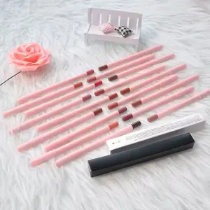 wholesale packaging lipliner pencil vegan private label pink lip liner