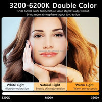 RGB Işık Mini LED Panel Kamera Lambası APP Akıllı Telefon Fotoğraf Video Fotoğrafçılık Dolgu Aydınlatması Youtube Tiktok Vlog için