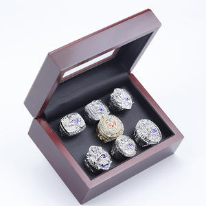 Sidan S קערה נגן טום בריידי 7 אליפות טבעות סט עבור אוהדי (פטריוטס 6 טבעות + Buccaneers 1 טבעת) mens של ספורט תכשיטים - Product Image 2