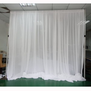 Adjustable double crossbar wedding <b>backdrop</b> <b>stand</b> aluminum pipe and drape - Product Image 6