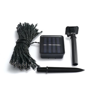 Guirlande solaire à 200 LED RGB blanc chaud, lampe à fil de cuivre pour extérieur, IP65 étanche, décoration de jardin, lumière de Noël - Product Image 6
