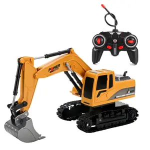 High quality 1/24 rc hydraulic excavator for 6 Channel metal rc tractor with robotic arm