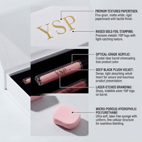Ensemble d'emballages de maquillage blancs de luxe sur mesure, boîte rigide pliable à fermeture magnétique avec insert personnalisé