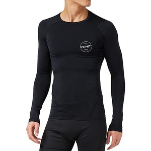 Camiseta Deportiva de Manga Larga para Hombre, de Poliéster de Alta Calidad, Compresión Transpirable, con Estampado Personalizado, al por Mayor - Product Image 5