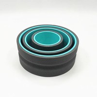 Custom Best High Density Tpe Yoga Wheel L Juego de 4 piezas Rueda + Rodillo de espuma para el alivio del dolor de espalda