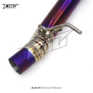Sistema de <span class=keywords><strong>Escape</strong></span> Catback de Titanio Boska de Alto Rendimiento para <span class=keywords><strong>Audi</strong></span> <span class=keywords><strong>S3</strong></span> 2.0T 2015-2023 con Válvula Eléctrica y Silenciador ¡OFERTA! - Product Image 2
