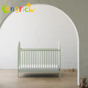 Convertible Baby Crib Can Be Converted Into a Children's <strong>Bed</strong> <strong>and</strong> a Bunk <strong>Bed</strong> <strong>with</strong> 3 Adjustable <strong>Mattress</strong> Heights - Product Image 2