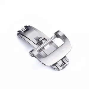 High quality 304L stainless steel folding buckle with metal strap 18/20mm Richard mile special butterfly buckle