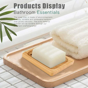 Factory Wholesale Customized Eco-Friendly Soap <b>Dish</b> Rack Single Tier Non-Slip Pad Functional <b>Standing</b> Type Storage Holder - Product Image 3