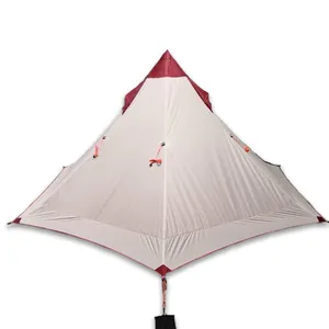Licht Gewicht Camping Tent Ultra Licht 1 Man Camping Backpacken Tent Trekking Pole Tent Voor Wandelen En Bike Trip