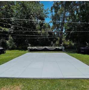 Pista da Ballo Portatile 4x4ft 3x3ft Multistrato in Compensato con Sistema Cam Lock <span class=keywords><strong>Bianco</strong></span>/Nero per Sale da Ballo - Product Image 3