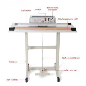 Pédale verticale de luxe SF-B400/B600/B800/B1000 pour scelleuse thermique continue de sacs plastiques, petite machine de scellage commerciale - Product Image 5