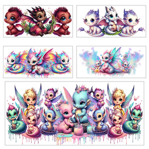 Calcomanías Personalizadas para Vasos <span class=keywords><strong>de</strong></span> 16 oz con Diseño <span class=keywords><strong>de</strong></span> Dragón, Adhesivos UV DTF, Envolturas para Vasos con Transferencias UV DTF - Product Image 5