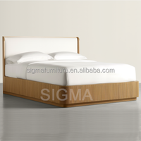 Hot Selling New American Style King Size Holz Schlafzimmer Betten Master Queen King Möbel Bett