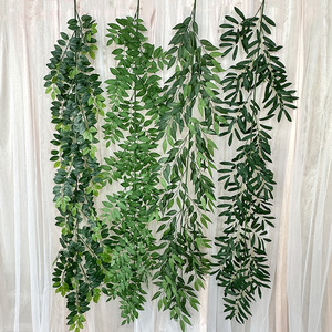Plantes suspendues artificielles Queyiyi, 1,7 m, feuilles en soie, décoration intérieure, mariage, maison, lot de plusieurs pièces - Product Image 3