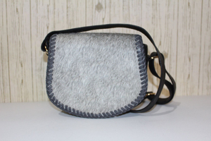 New Design Leather Handle Travel Shopping Tote Womens Shoulder <b>Bag</b> Fashion Natural Cow Hair on <b>studded</b> Hobo Grey <b>Bag</b> Woman - Product Image 3