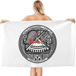 Telo Mare Personalizzato a Tema <span class=keywords><strong>Samoa</strong></span> Americana, in Microfibra per Copridivano, Viaggi e Collezione Personale - Product Image 2