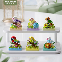 Nouveautés Jouets Animaux - Modèles d'Insectes et d'Oiseaux, Ensembles de Blocs de Construction Miniatures à l'Échelle 1:36, Décorations DIY pour Noël, Jouets Éducatifs