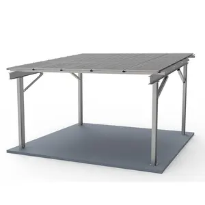 Solar Factory Price Solar Carport Kit Strong Carbon Steel Ground Mounted Structure Solar Car Parking Shed