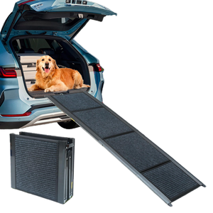 Rampe d'escalier antidérapante pour animaux de compagnie avec siège, idéale pour chiots, lits hauts, canapés, bureaux, escalier pour petits chiens (y compris les Dachshunds) - Product Image 1