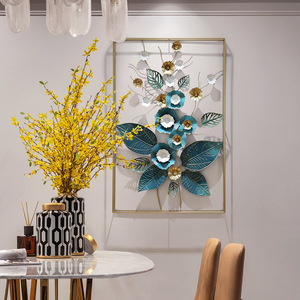 Đơn Giản Quá Khổ Trong Nhà Hình Chữ Nhật 3D Điêu Khắc Hoa Và Lá Tường Nghệ Thuật Trang Trí - Product Image 4