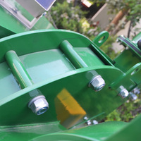 Grande capacité 100HP 80hp chenille sur piste déchiqueteuse à bois déchiqueteuse de branches broyeur d'arbres avec moteur central