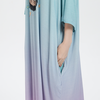 Robe de nuit de luxe pour femmes, fabrication chinoise, vente en gros, chemise de nuit fantaisie, surdimensionnée, en molleton de bambou premium, respirante, séchage rapide