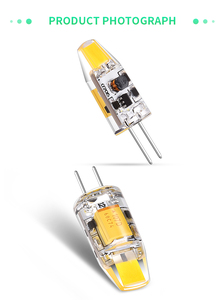 Lampe LED <span class=keywords><strong>G4</strong></span> 0705COB, mini source de lumière spéciale, <span class=keywords><strong>ampoule</strong></span> LED 1,2W AC/DC12V 6500K <span class=keywords><strong>blanc</strong></span> <span class=keywords><strong>froid</strong></span> pour lampe de paysage en cristal - Product Image 2